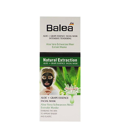ماسک صورت سیاه آلوئه ورا باله آ مدل مدل Aloe And Grape Essence