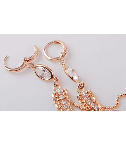 گشواره استیل دخترانه ژوپینگ مدل N-0420 محصول بانو مد Products