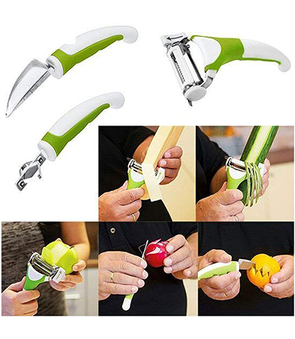 ابزار آشپزی تریپل اسلایسر مدل livington مجموعه 3 عددی محصول بانو مد Products