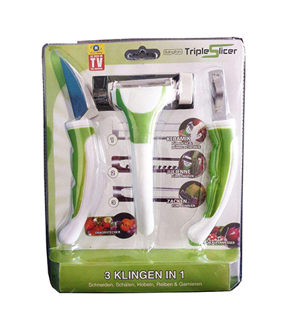 ابزار آشپزی تریپل اسلایسر مدل livington مجموعه 3 عددی محصول بانو مد Products