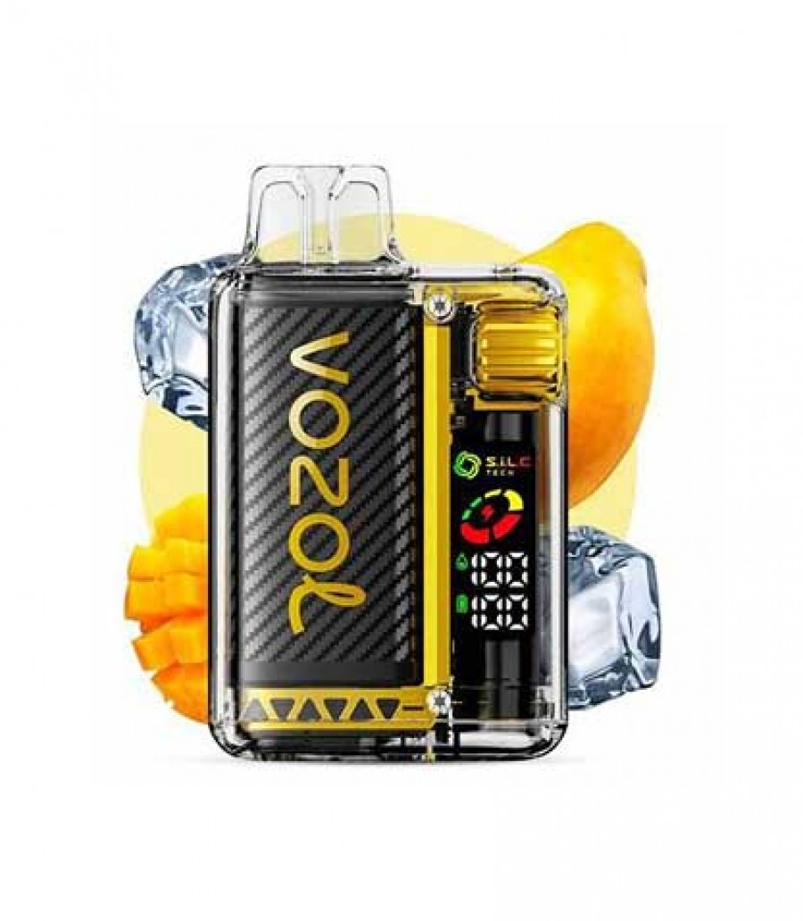 پاد یک بار مصرف  ۲۰۰۰۰ پاف- Vozol Vista Mango Ice | ویپ چی پاد-۲۰۰۰۰-پاف-Vozol-Vista-Mango-Ice-پاد-انبه-یخ‌-زده-نیکوتین-۵٪-ویپ-میوه‌ای-پاد-یک-بار-مصرف-وزول بانو مد